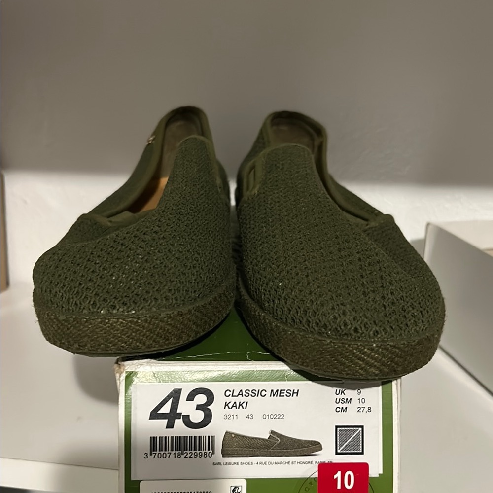 Classic Mesh Slip-On Shoes in Khaki